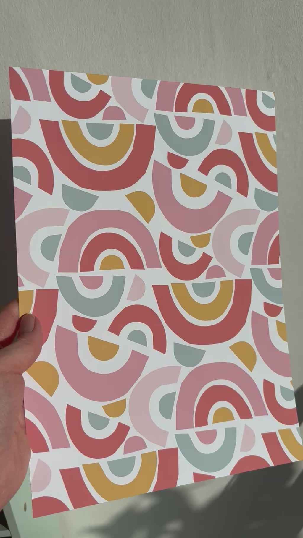 Bold Rainbow Pattern Print