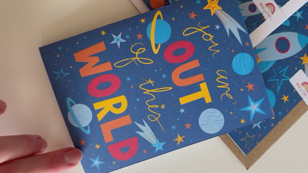 Out Of This World A6 Greetings Card